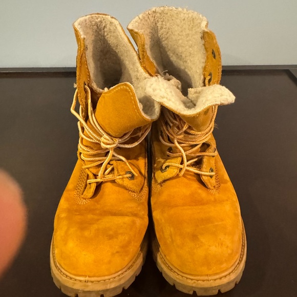 Tan Suede Lace-Up Boots - Picture 1 of 3